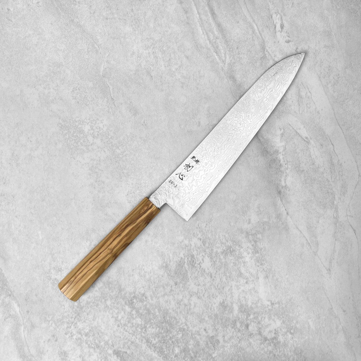Hatsukokoro Ryuhyo SG2 Damascus Gyuto