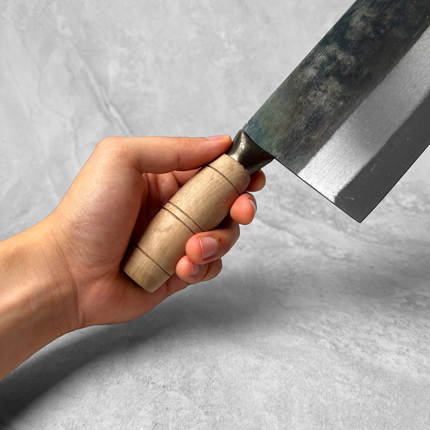 CCK x Shibata Carbon Steel Kurouchi Tall Bunka 200mm