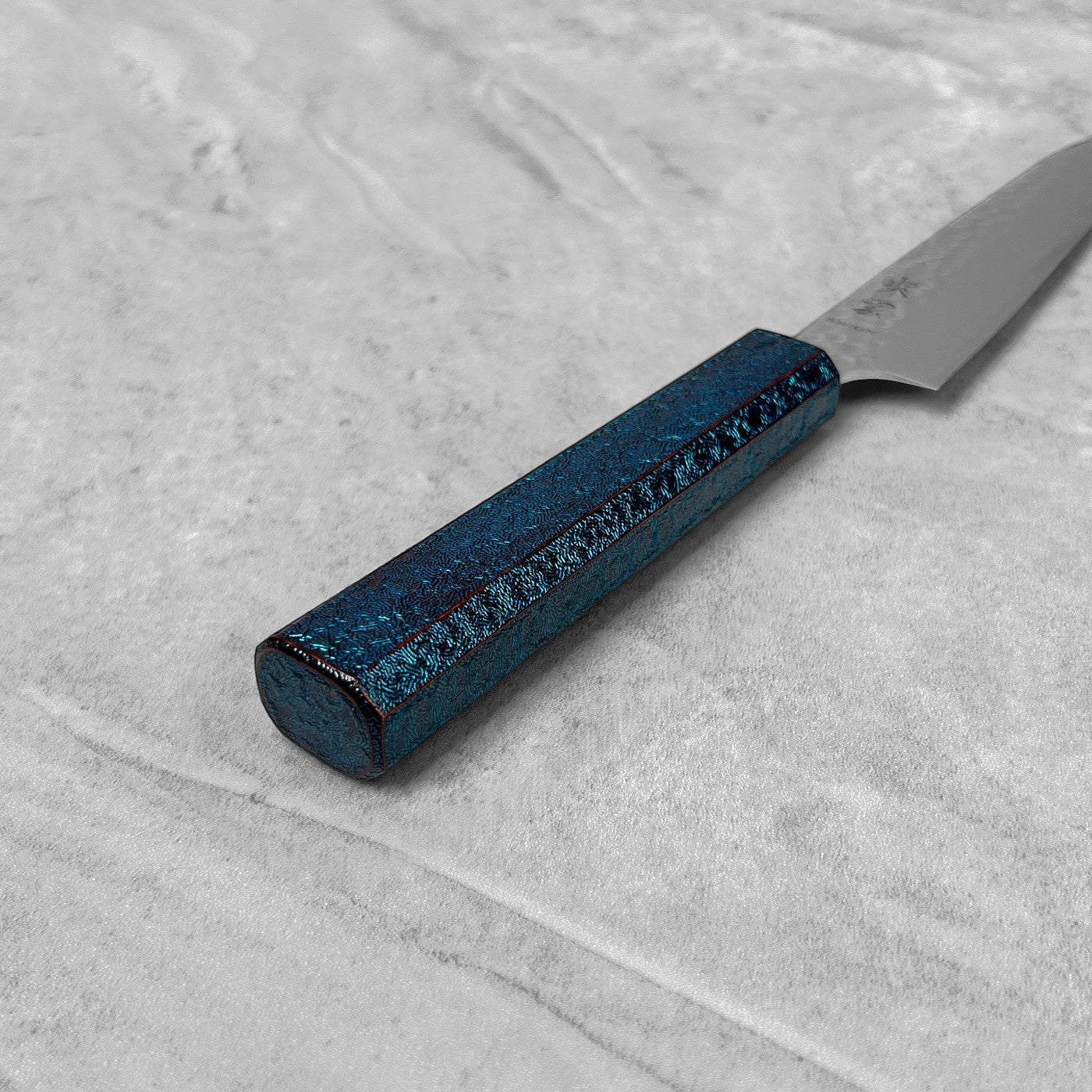Seki Kanetsugu Shiun VG10 Cerulean Blue Petty 150mm