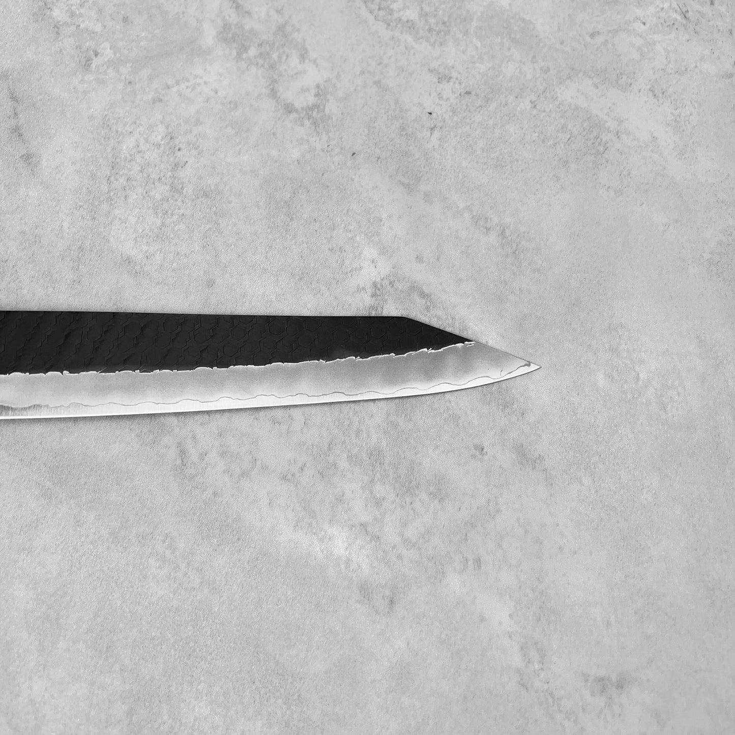 Nigara Hamono SG2 Kurouchi Tsuchime Ironwood Western Kiritsuke Sujihiki 255mm