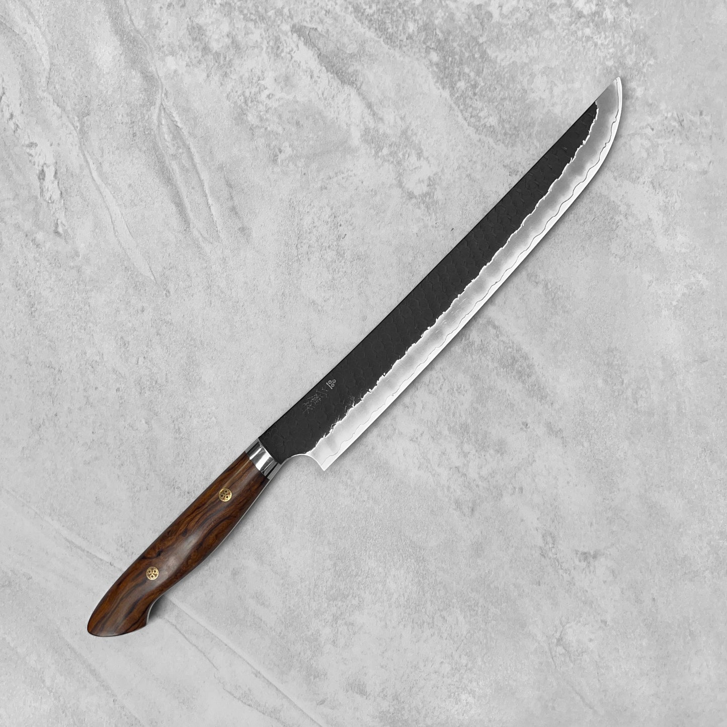 Nigara Hamono SG2 Kurouchi Tsuchime Ironwood Western Sakimaru Sujihiki