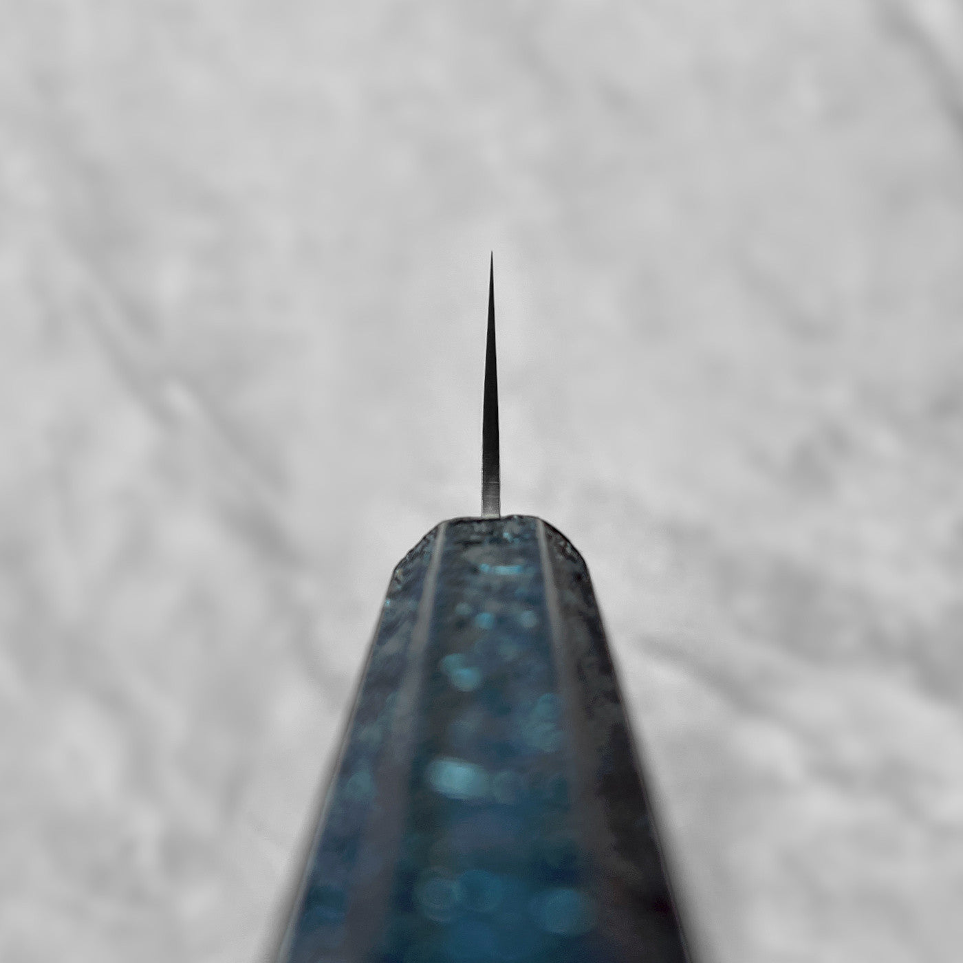 Seki Kanetsugu Shiun VG10 Cerulean Blue Gyuto 200mm