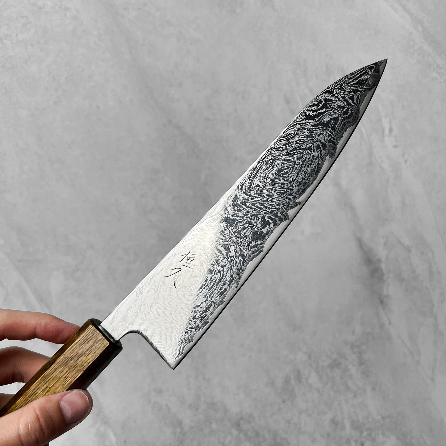 Tsunehisa Nami AUS-10 Damascus Gyuto 210mm
