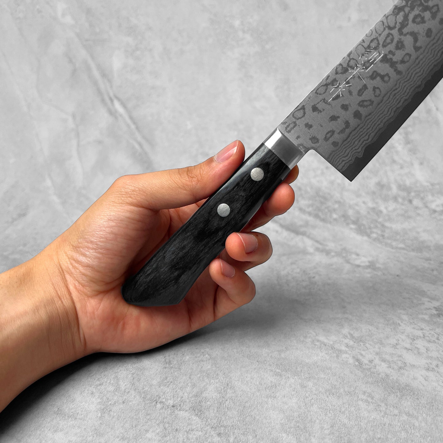 Masutani Sairyu VG10 Damascus Western Santoku 165mm