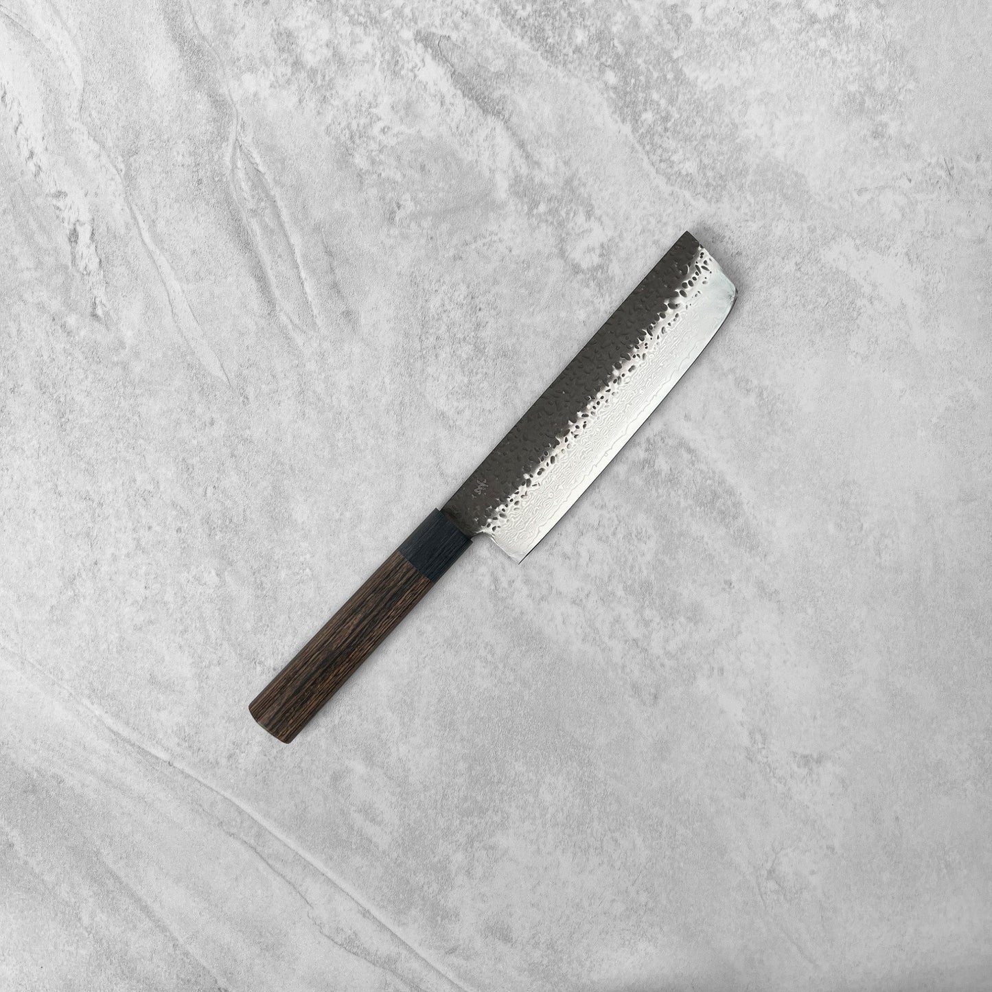 Shizu Hamono Gen VG10 Kurouchi Damascus Nakiri