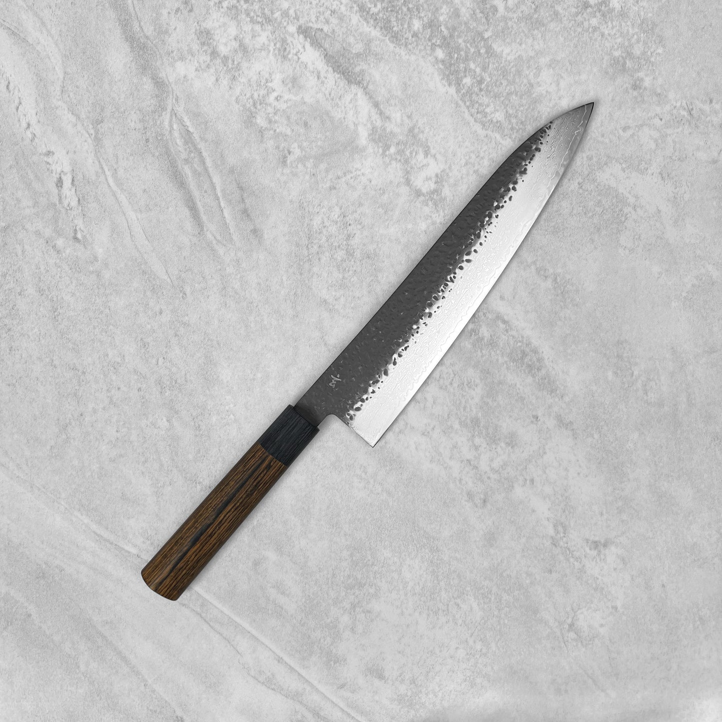 Shizu Hamono Gen VG10 Kurouchi Damascus Gyuto