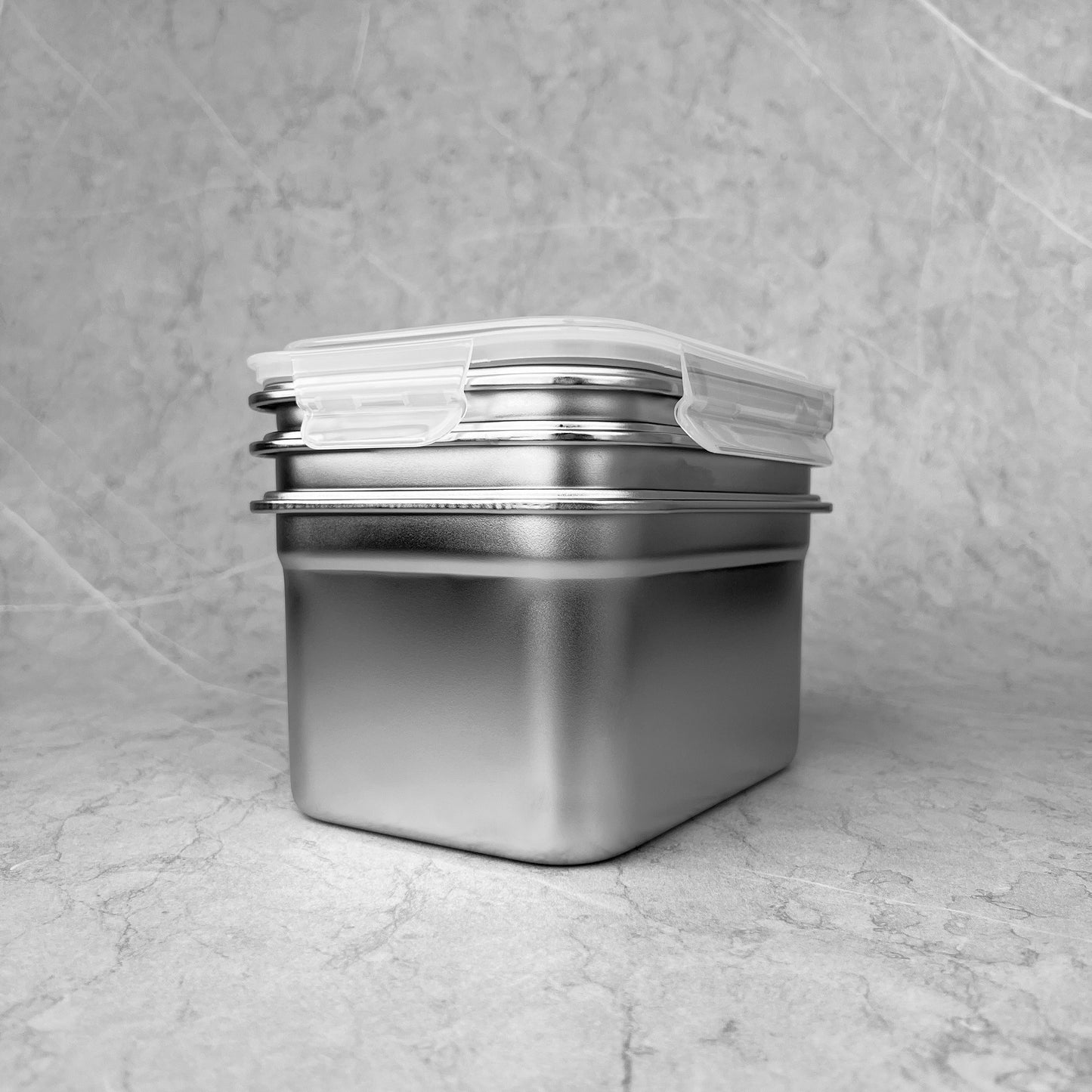 Semiblack Microwavable Stainless Steel Container