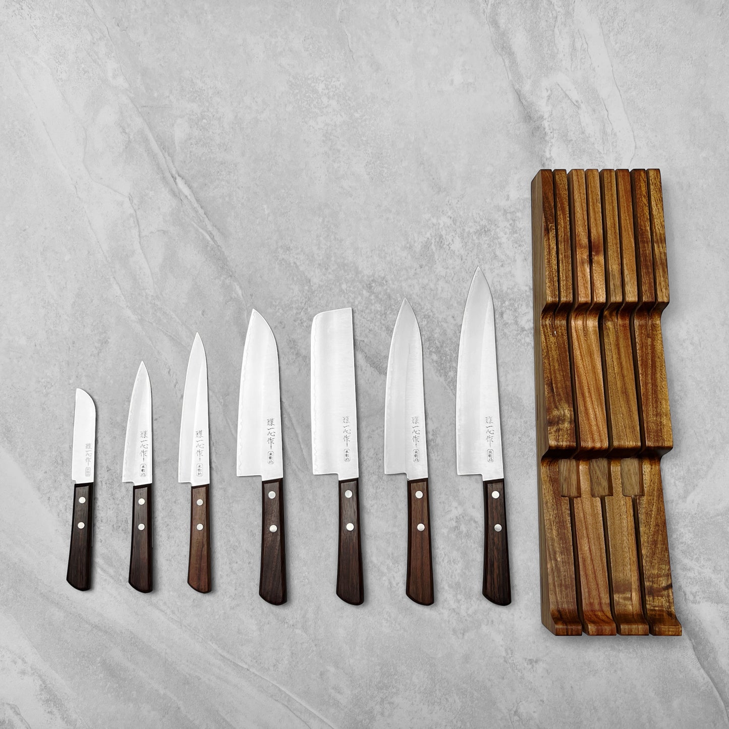 Xinzuo In-Drawer Knife Block (+ 7-Piece Knife Bundle)