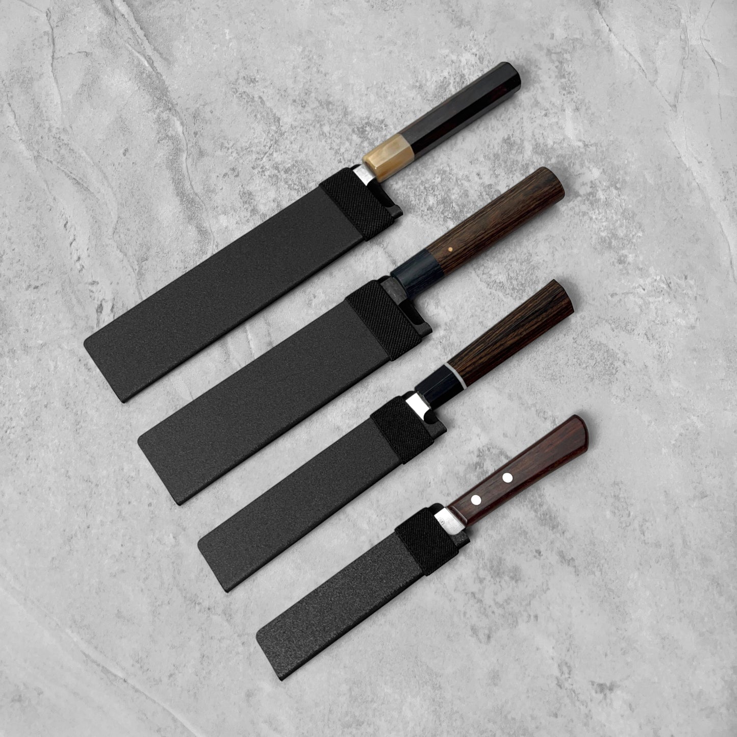 Felt-Lined Knife Guard with Elastic Band