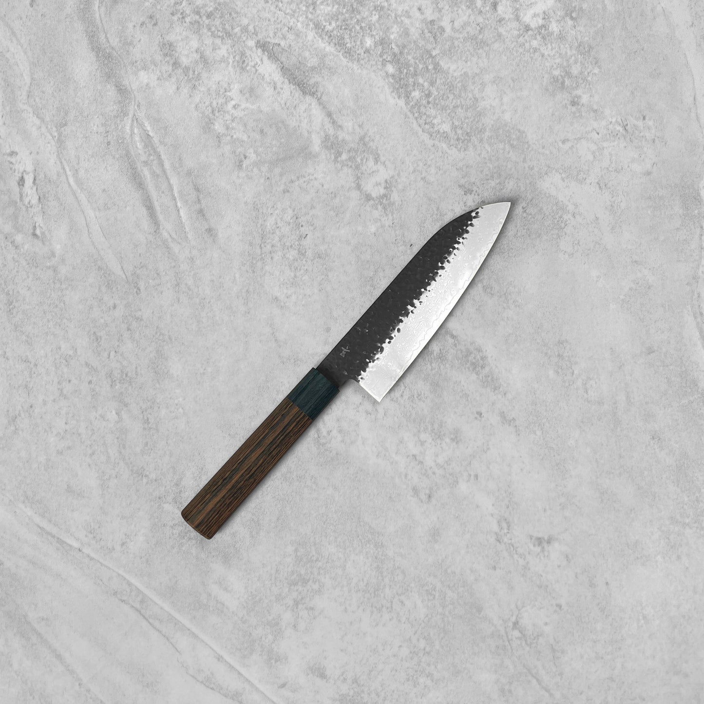 Shizu Hamono Gen VG10 Kurouchi Damascus Santoku
