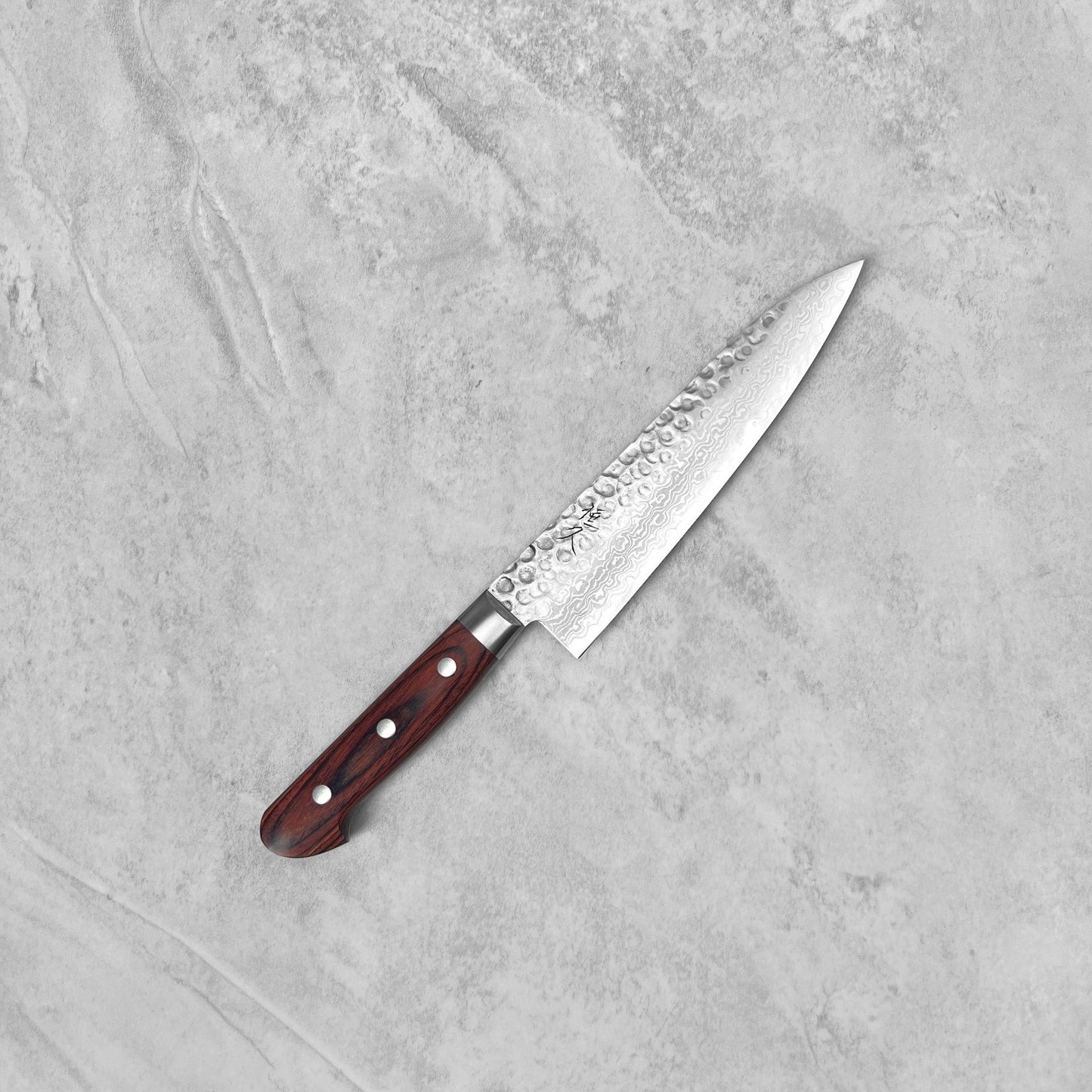 Tsunehisa VG10 Tsuchime Damascus Brown Western Gyuto