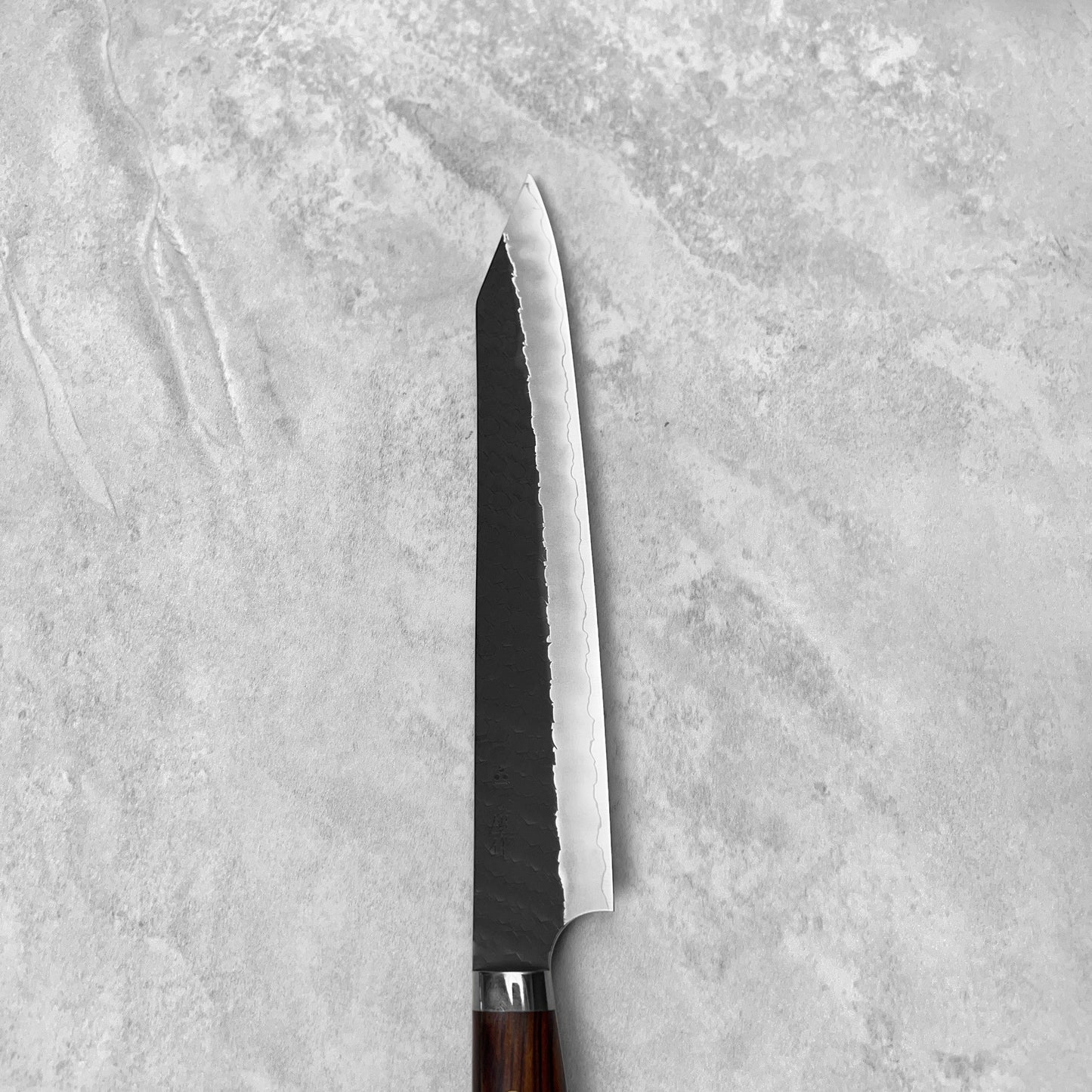 Nigara Hamono SG2 Kurouchi Tsuchime Ironwood Western Kiritsuke Sujihiki 255mm