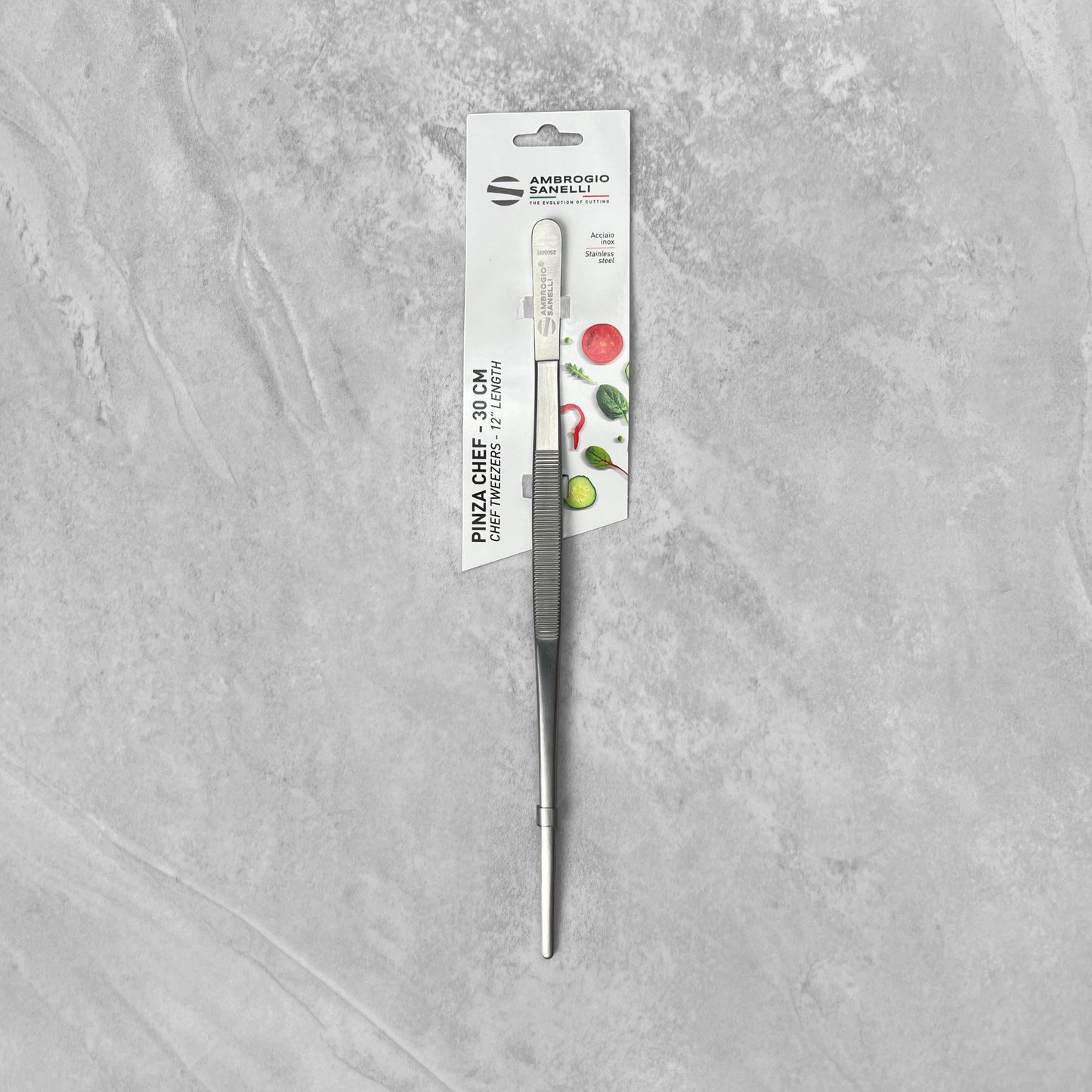 Ambrogio Sanelli Stainless Steel Straight Pasta Tweezer 300mm
