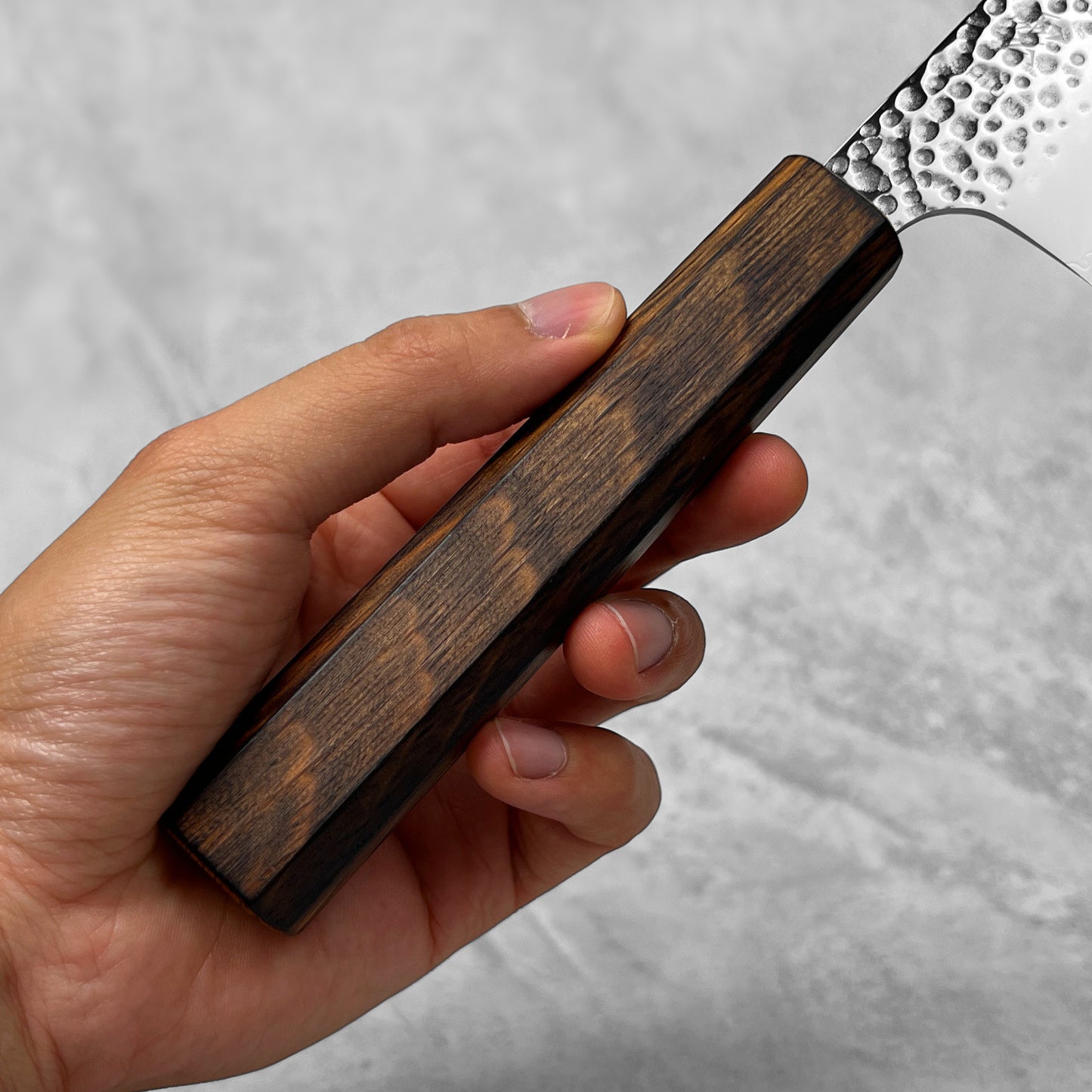 Seki Kanetsugu Shiun VG10 Soot Black Santoku 170mm