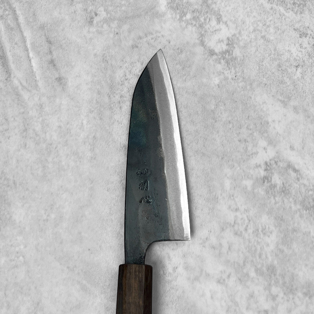 Hatsukokoro Kokugei Blue #1 Kurouchi Petty 120mm