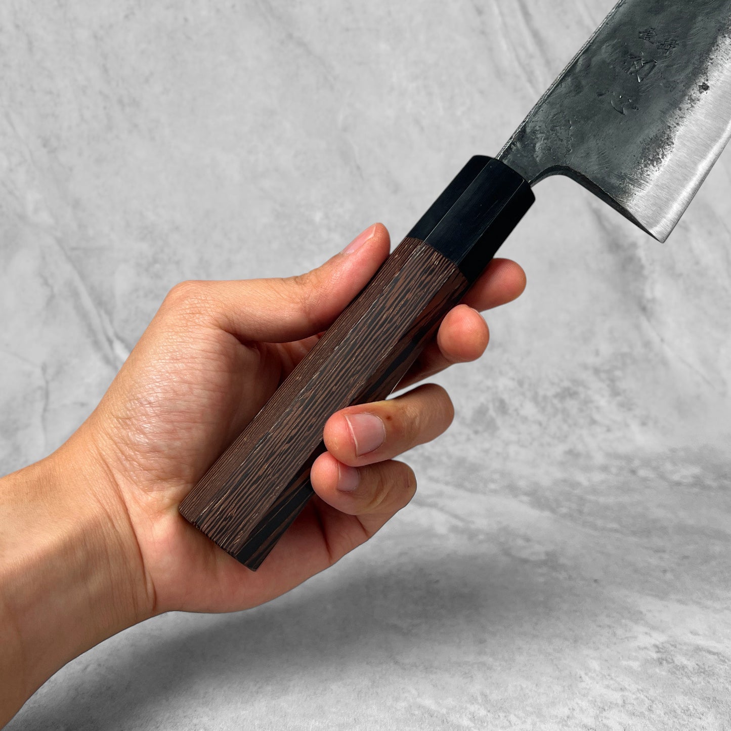 Hatsukokoro Kurokaze Blue #2 Double Beveled Deba 180mm