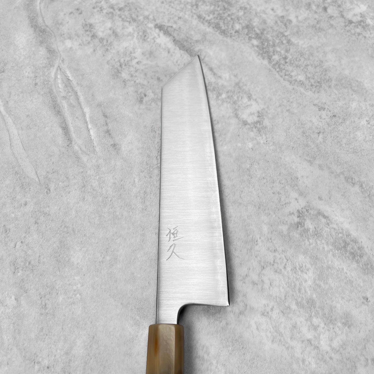 Tsunehisa AS Migaki Kiritsuke 210mm (Ebony & Buffalo Horn Handle)