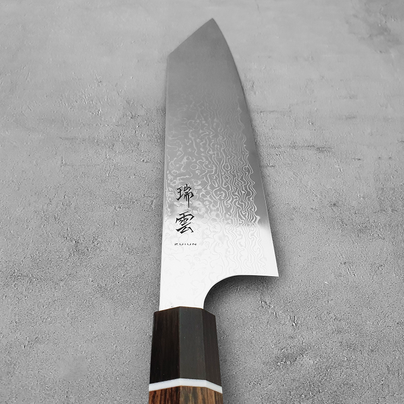 Seki Kanetsugu Zuiun SG2 Damascus Bunka 180mm