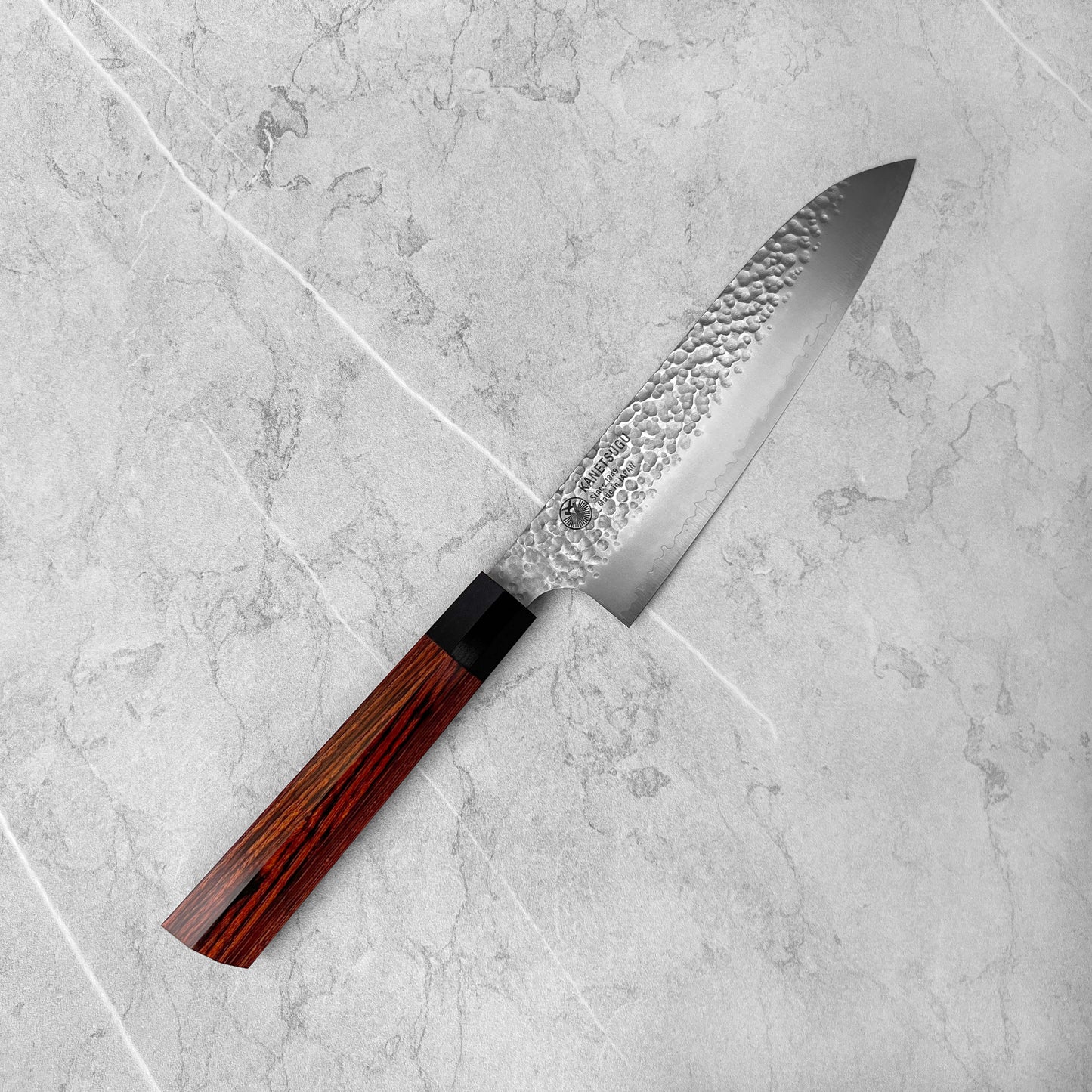 Seki Kanetsugu Heptagon Wood VG2 Santoku 170mm