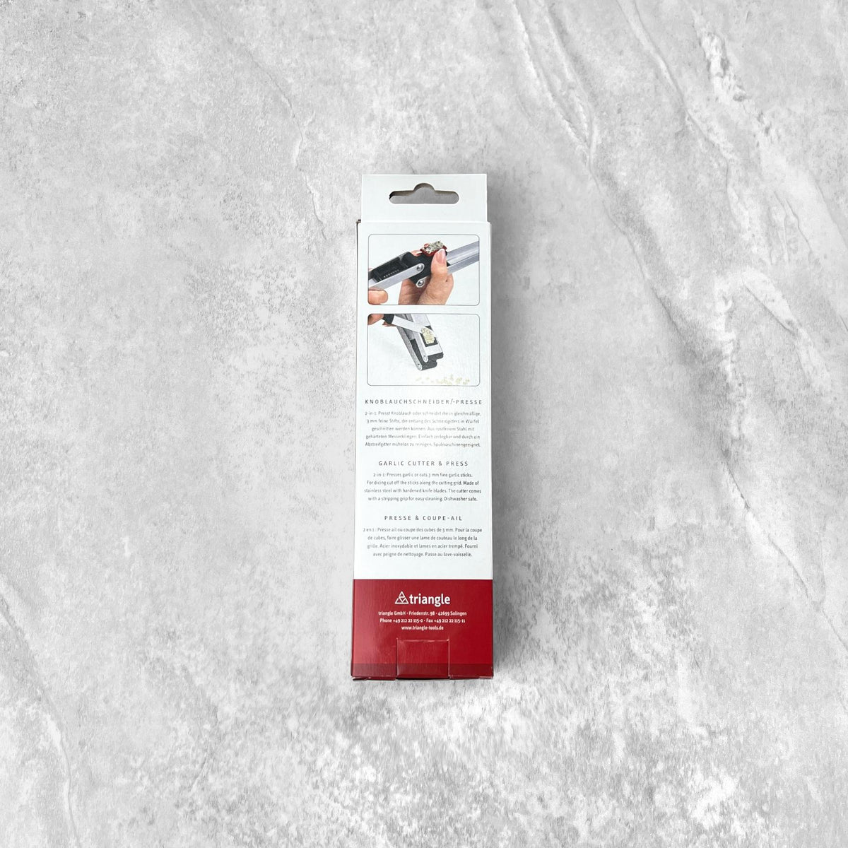 triangle Garlic Cutter & Press Duo