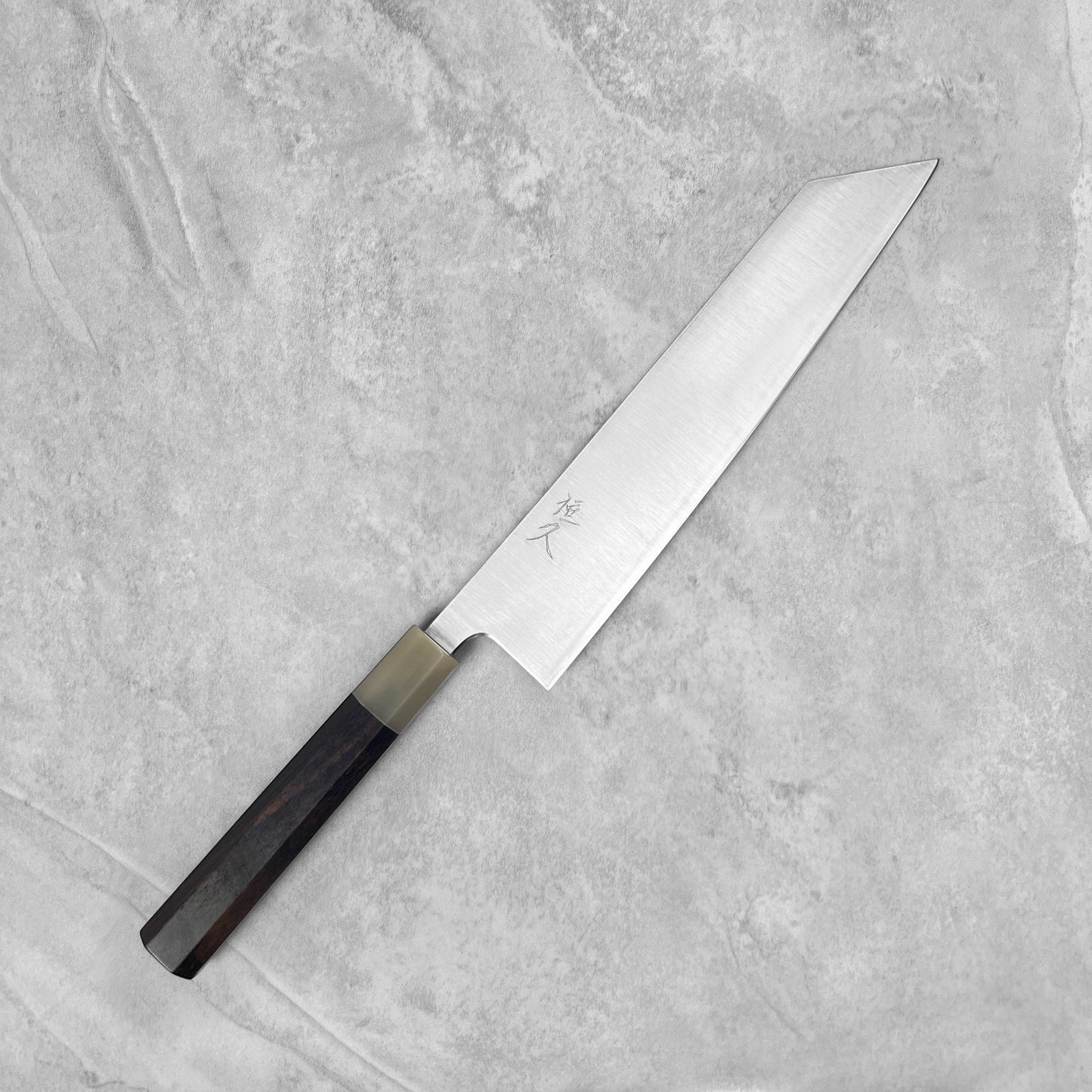 Tsunehisa Ginsan Migaki Kiritsuke 240mm (Ebony & Buffalo Horn Handle)