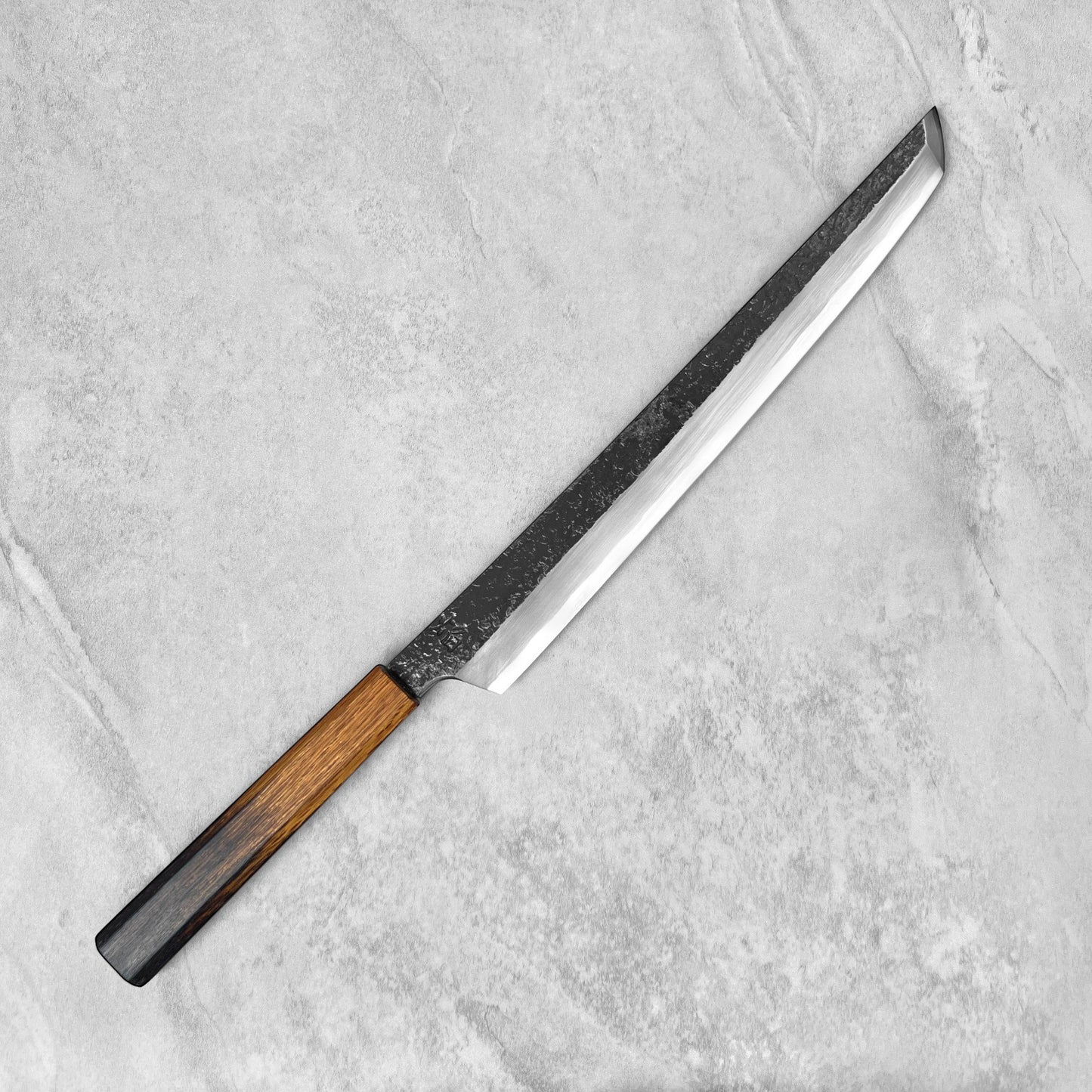 Sakai Takayuki Homura Guren Blue #2 Kurouchi Tsuchime Sakimaru 300mm (by Itsuo Doi)