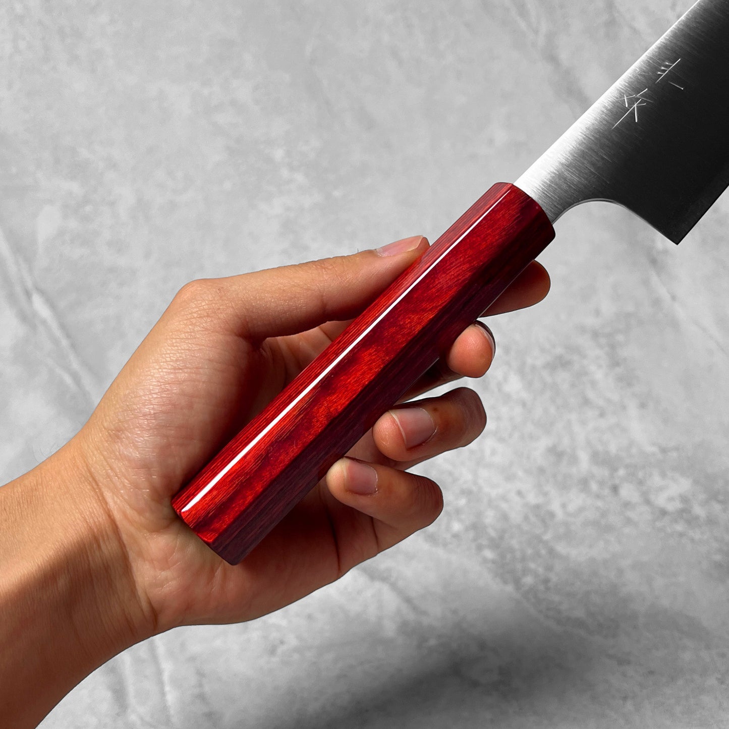 Kei Kobayashi SG2 Migaki Gyuto 210mm (Red Urushi Handle)