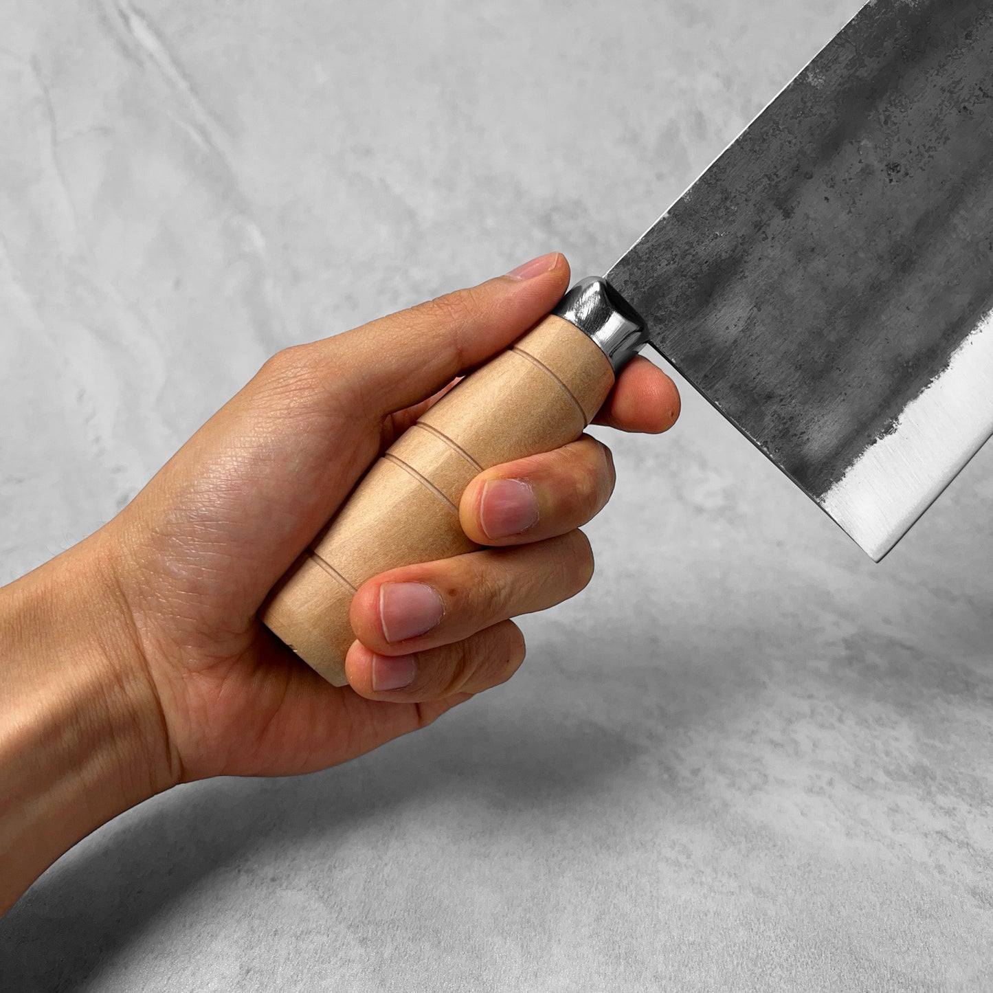 Hatsukokoro Sentan White #2 Kurouchi Cleaver 200mm