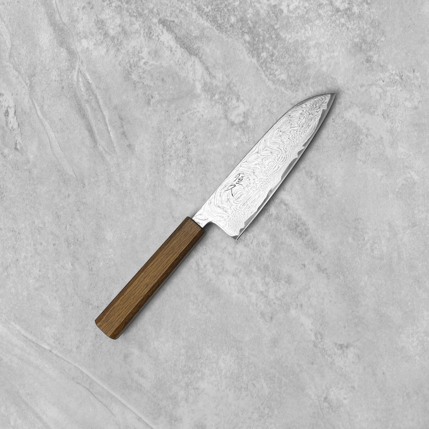 Tsunehisa Nami AUS-10 Damascus Santoku 165mm