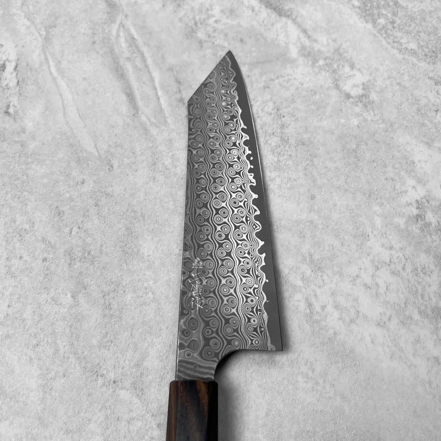 Nigara Hamono Anmon "Raindrop Damascus" SG2 Kiritsuke Gyuto 210mm