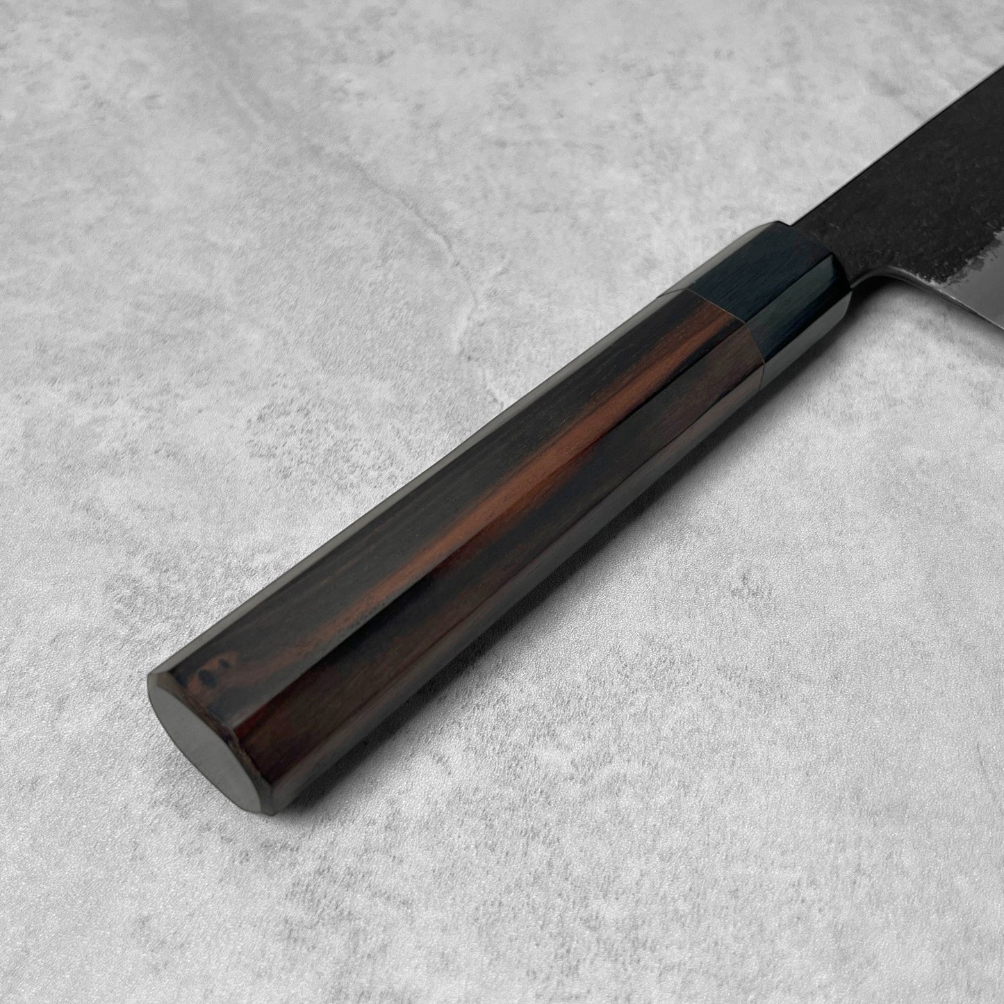 Mutsumi Hinoura AS Kurouchi Nashiji Kiritsuke Gyuto 210mm