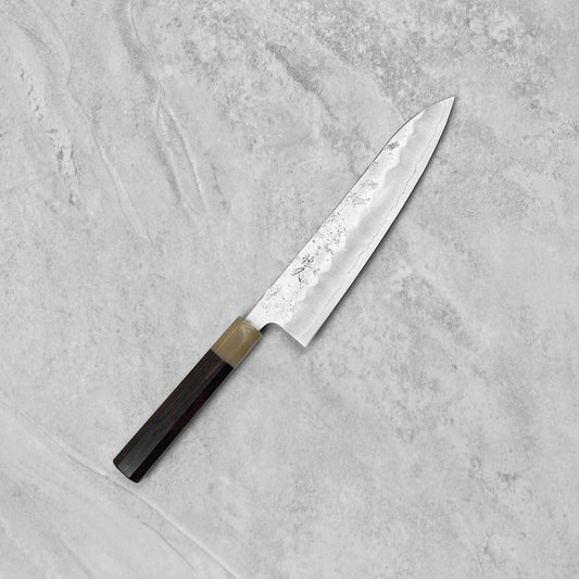 Tsunehisa Ginsan Nashiji Gyuto 210mm (Ebony & Buffalo Horn Handle)