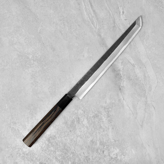 Hatsukokoro x Myojin Shirasagi Blue #2 Kurouchi Sakimaru Yanagiba 270mm