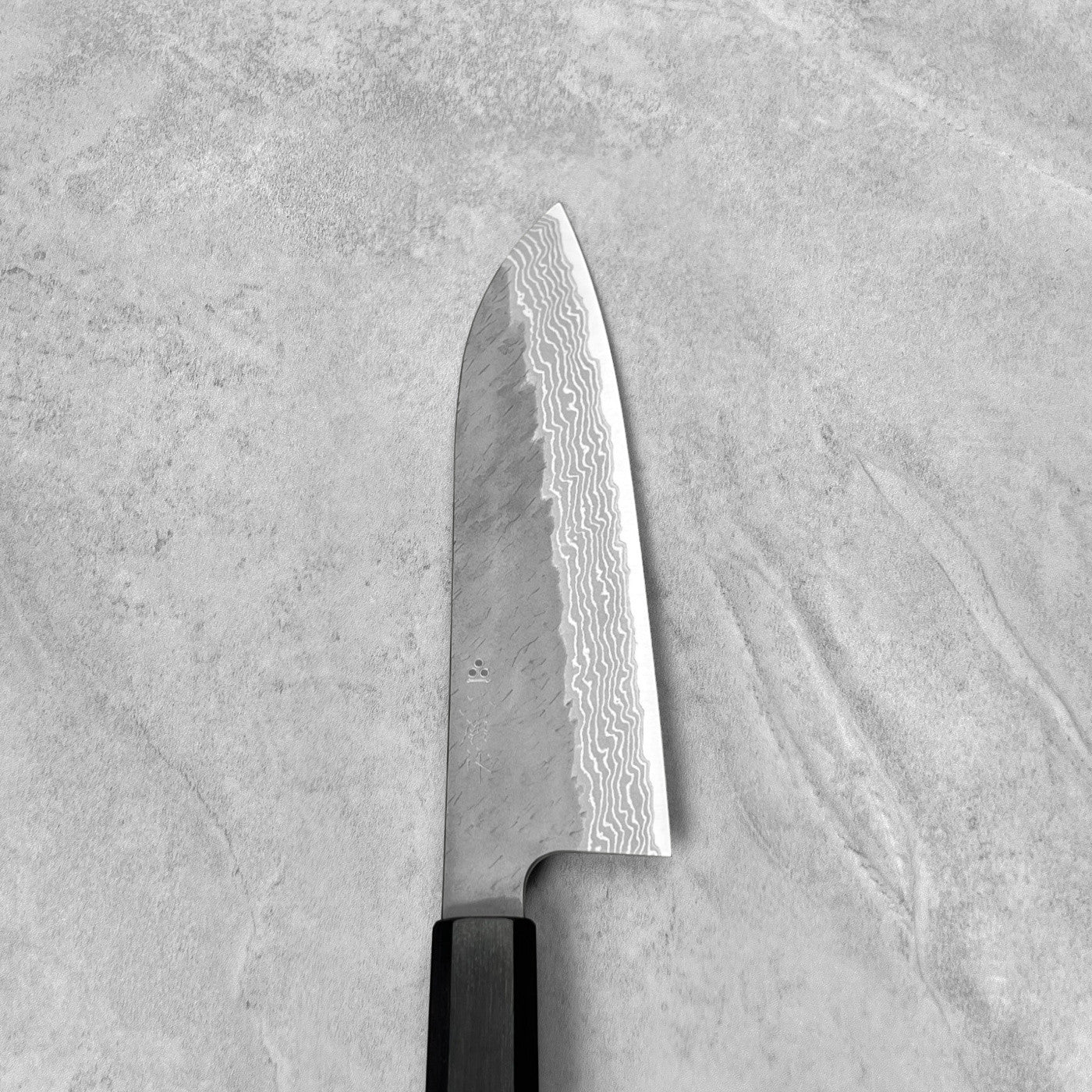 Nigara Hamono VG10 Tsuchime Damascus Santoku 180mm