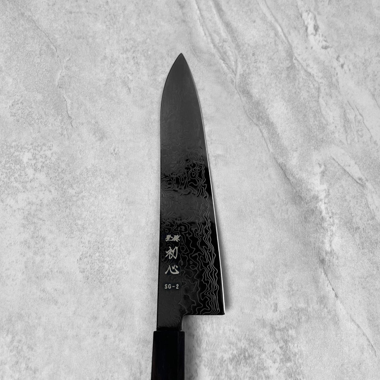 Hatsukokoro Ryuhyo Black SG2 Damascus Gyuto
