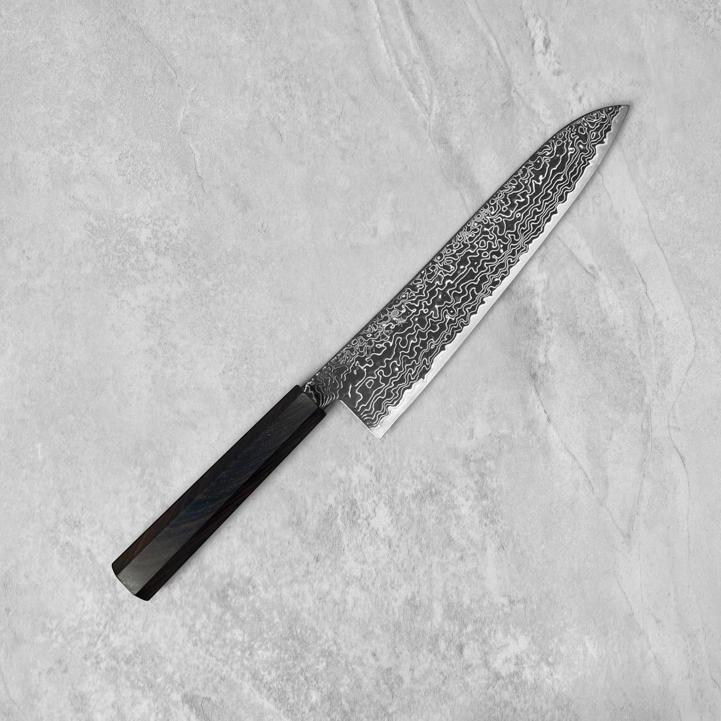 Hatsukokoro Ryuhyo Kurozome SG2 Damascus Gyuto