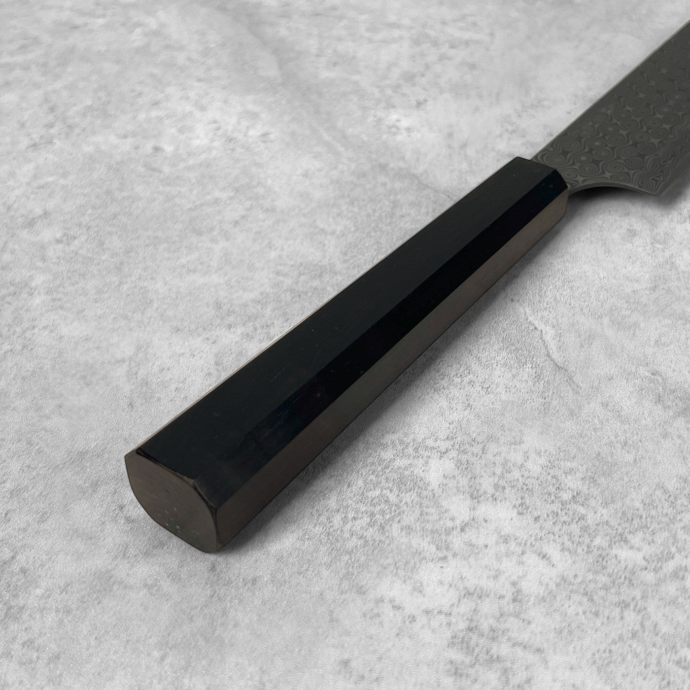 Nigara Hamono Anmon "Raindrop Damascus" SG2 Kiritsuke Sujihiki 255mm