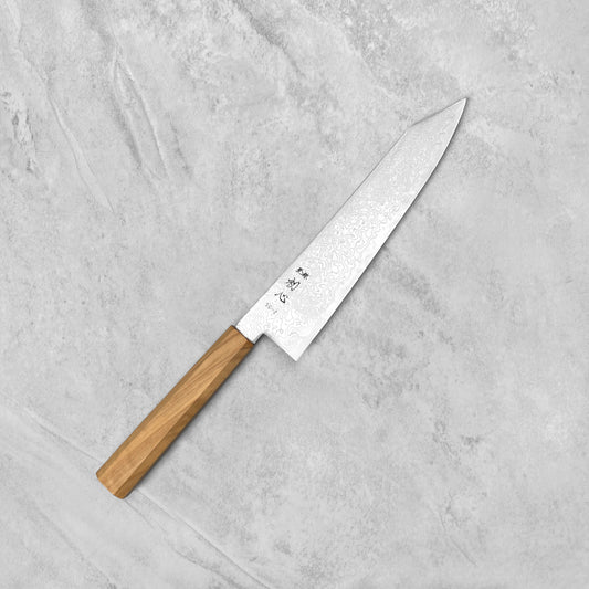 Hatsukokoro Ryuhyo SG2 Damascus Kiritsuke Gyuto