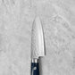 Masutani Kokuryu VG10 Damascus Tsuchime Blue Western Ko-Santoku 130mm