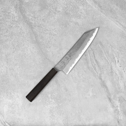 Hatsukokoro Ryusui Blue #2 Nashiji Damascus Kiritsuke Gyuto