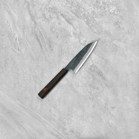 Hatsukokoro Kokugei Blue #1 Kurouchi Petty 120mm