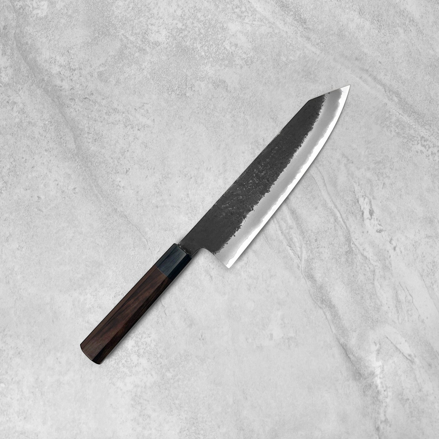 Mutsumi Hinoura AS Kurouchi Nashiji Kiritsuke Gyuto 210mm