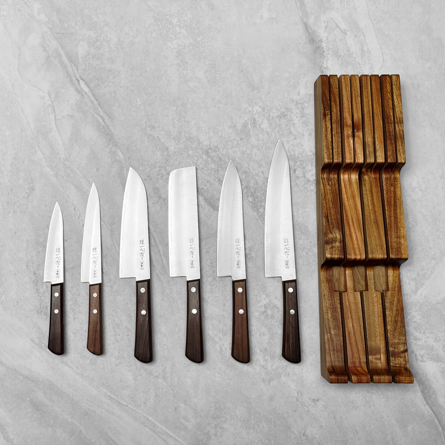 Xinzuo In-Drawer Knife Block (+ 6-Piece Knife Bundle)