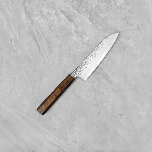 Seki Kanetsugu Shiun VG10 Soot Black Santoku 170mm