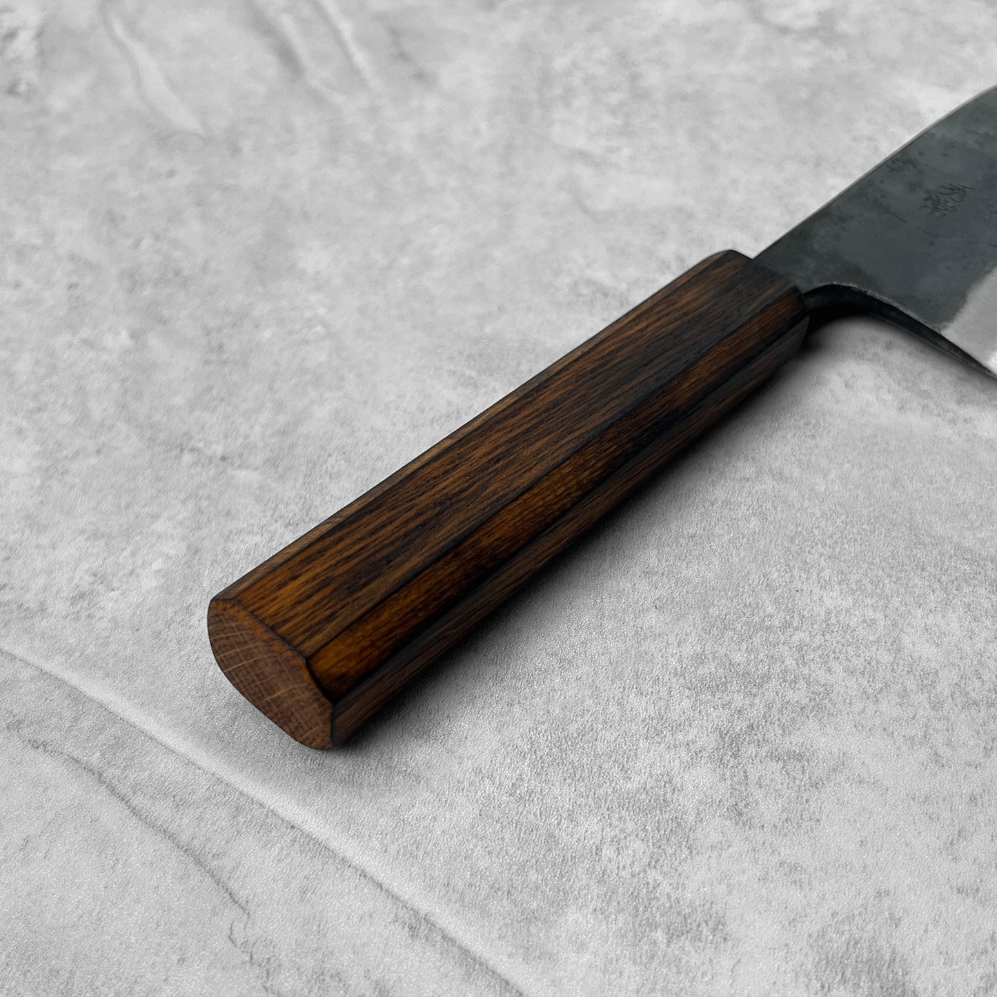 Hidetsune Blue #2 Kurouchi Double Beveled Deba 165mm