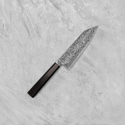 Hatsukokoro Ryuhyo Kurozome SG2 Damascus Bunka 180mm