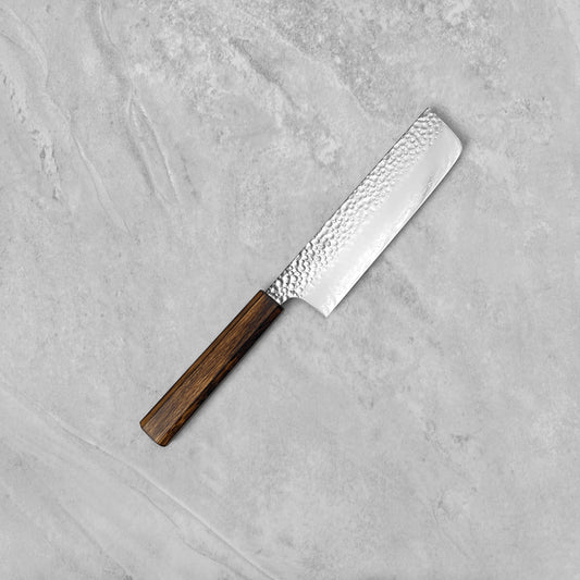 Seki Kanetsugu Shiun VG10 Soot Black Nakiri 170mm