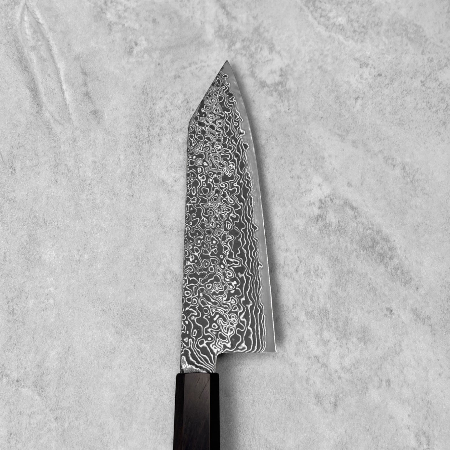 Hatsukokoro Ryuhyo Kurozome SG2 Damascus Bunka 180mm