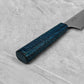 Seki Kanetsugu Shiun VG10 Cerulean Blue Santoku 170mm
