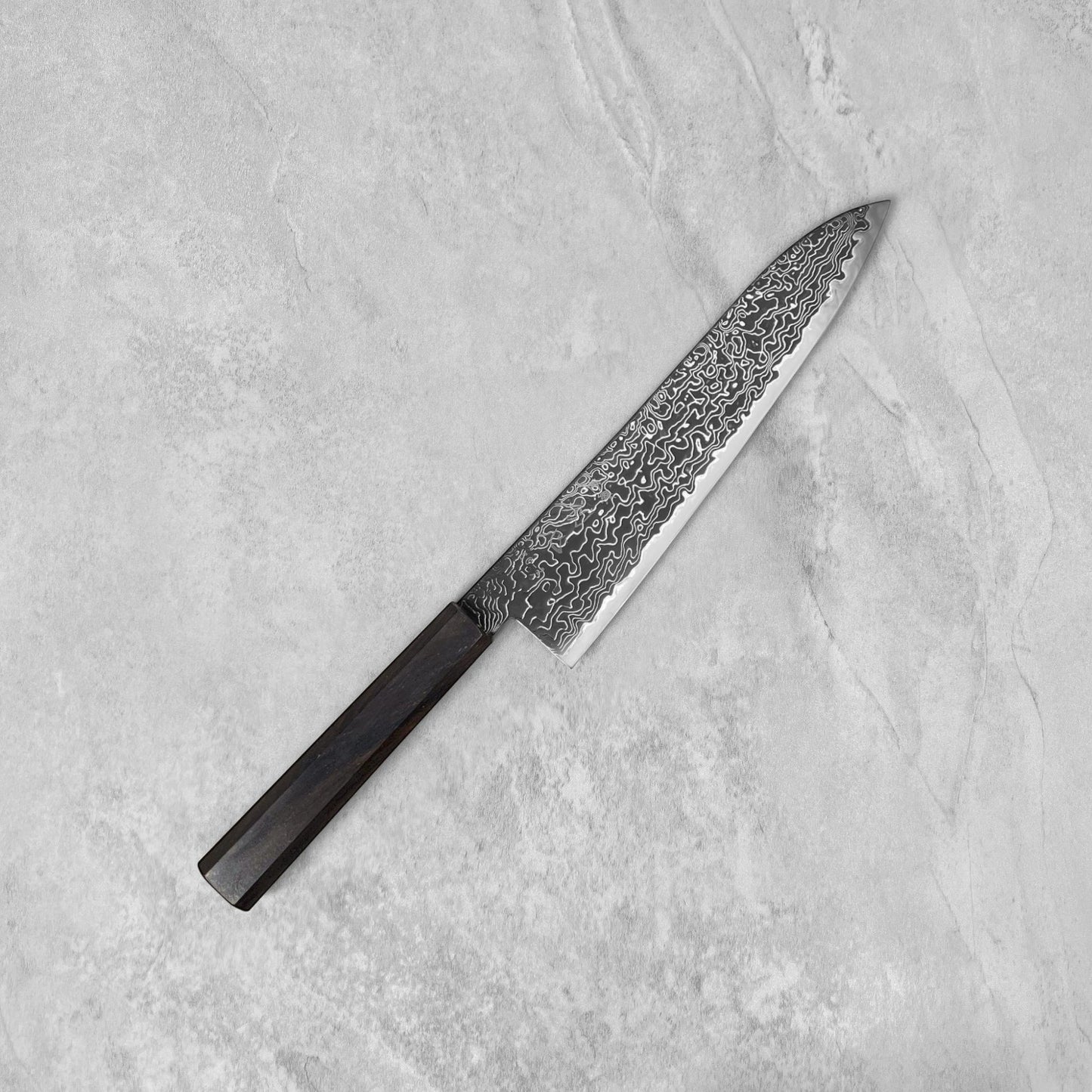 Hatsukokoro Ryuhyo Kurozome SG2 Damascus Gyuto